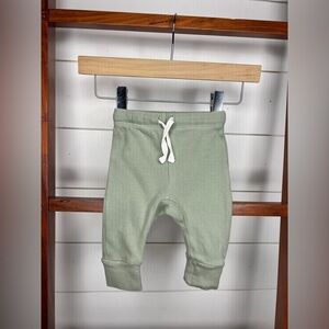 Baby, 0-3mos, Sage Green Kids Jogger Pants